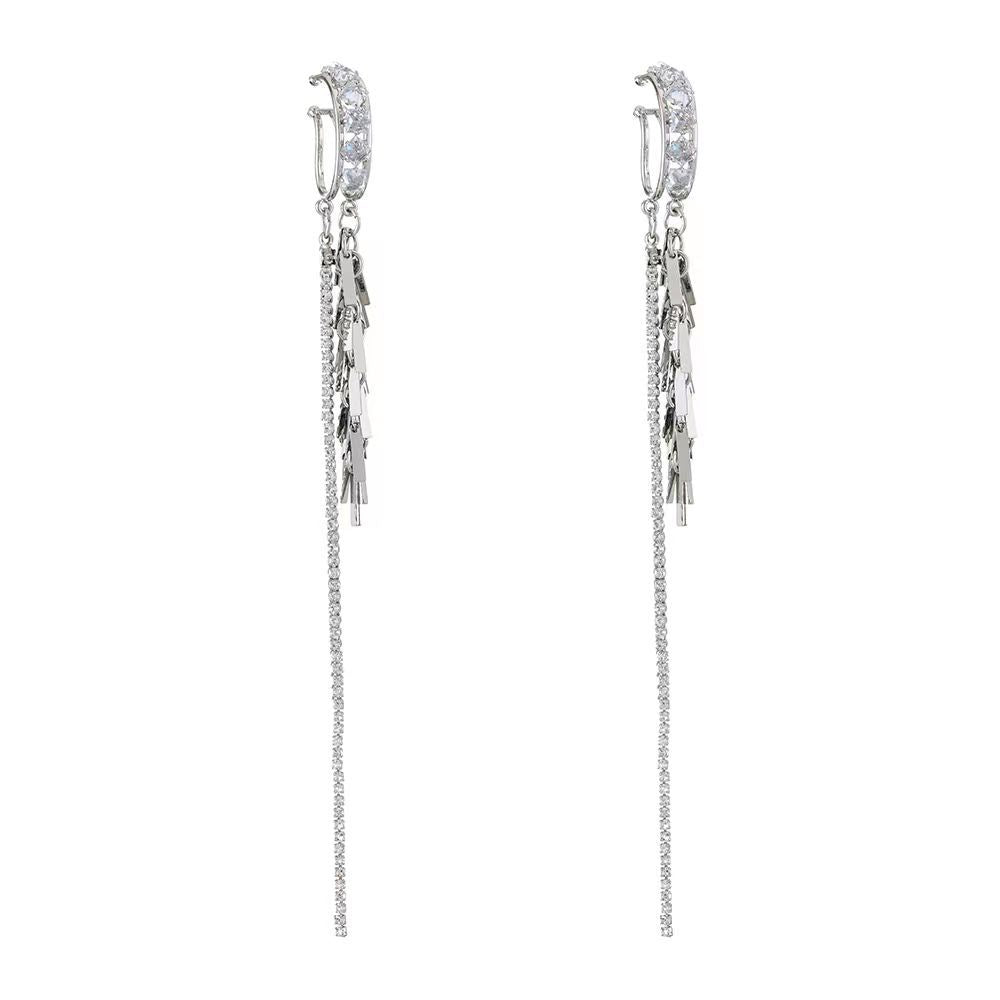 Wholesale Sweet and cool style zirconium inlaid ear clip
